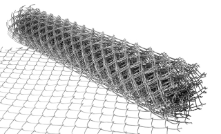 Pletivo, sieť - Galvanizovaná plot sieťou 2,5 mm 15 MB H = 1,5 m