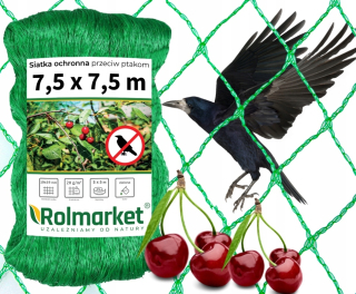 Repelent, plašič pre zvieratá - Ochranná mriežka vtákov pre vtáky pre mačky čerešne 7,5 x 7,5 m