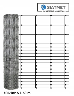 Pletivo, sieť - Sieťový plot 100/18/15 L 50 m +striž