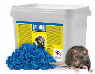 Repelent, plašič  pre zvieratá - SILNÝ JED PRE MYŠI PROTI MYŠI RATIMOR CUBE 3KG