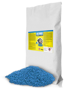 Repelent, plašič  pre zvieratá - Silné potkany zŕn potkanov myši Ratimor 10 kg