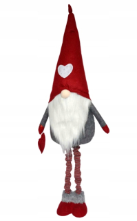 GNOME GNOME DWARF so srdcovými teleskopickými nohami veľké nohy
