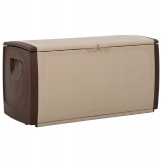 Záhradný box- Béžový hnedý úložný box, 120 x 5