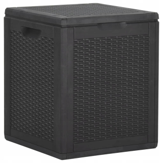 Záhradný box- ZÁHRADNÝ BOX 90 L, čierny, PP ratan