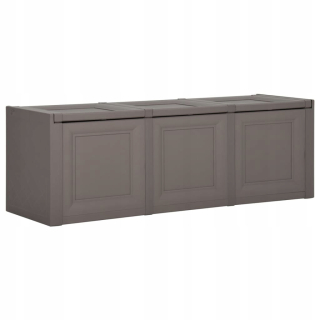 Záhradný box- Sivé vankúše, 125 x 40x42 cm, 130 l