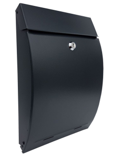 A4 Letter Box konvexná antracite čierne rohože