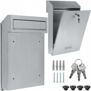 Poštová schránka - Box pre dva kľúče z nehrdzavejúcej ocele Inox C4 + 3