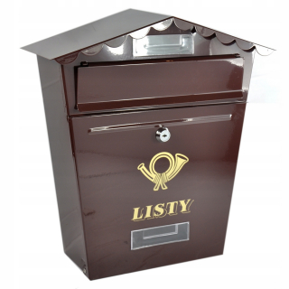 Box pre poštové listy a4 dom 4 farby