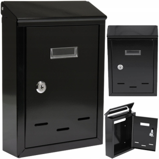 Poštová schránka - Box pre poštové písmená Euro 285x200x60 mm čierny