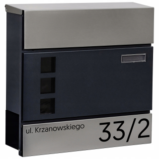 Poštová schránka - MTEC Simple + Gazeta Boxes + nápis