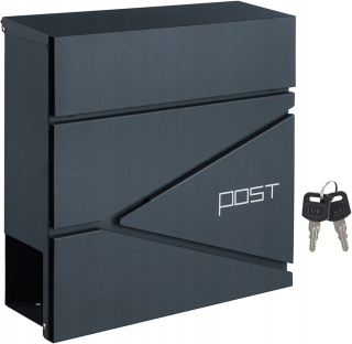 Poštová schránka - Poštová schránka pre zoznamy novín Anthracite Metal