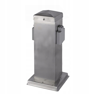 Svetelný stĺp do záhrady - Príspevok s 2 elektrickými zásuvkami Square IP44