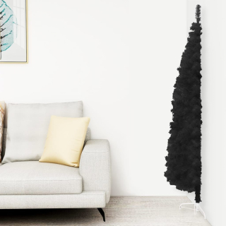 Štíhly vianočný stromček polovica so stojanom, umelé, CZA