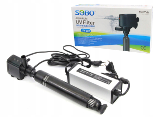 Jazierkový filter - SOBO 10W UV-C sterilizátor + pumpička proti riasam