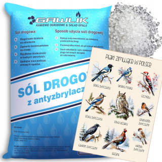 Cestná soľ - CESTNÁ SOĽ 20KG Anti-ice Ice Snow ANTI-CAKE + DIGITÁLNY PLAGÁT ZDARMA