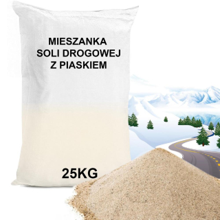 Cestná soľ - CESTNÁ SOĽ Zmes soli a piesku 25KG