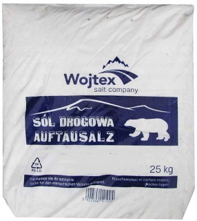 Cestná soľ - Cestná soľ pre chodníky, cesty, príjazdové cesty 25 kg