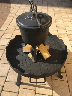 Záhradné ohnisko - Záhradné krbu pre oheň, masívny gril 80 cm