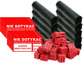 Repelent, plašič  pre zvieratá - Deratizačná stanica podávača pre potkany a vrátane myší X10 Trutka