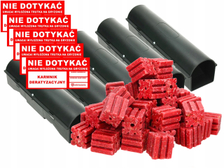 Myšacia deratizačná stanica potkany x5 + zadarmo