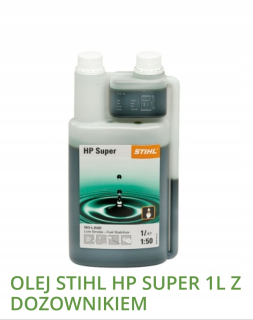 Olej do kosačky - Stihl olej HP super zelený 1L syntetický dávkovač