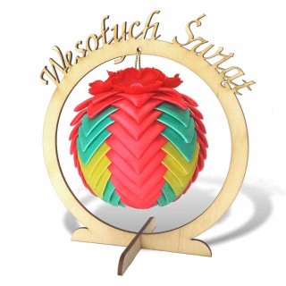 Šťastná dovolenka bauble stánok 16,5 cm kolo