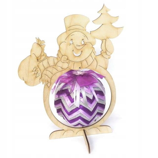 BAUBLE Postavte veľký vešiak na snehuliak na 12 cm