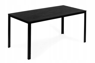 Záhradná zostava nábytku - Sada záhradného nábytku Vidaxl Metal Black 3 El.