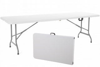 Záhradný stôl, stolík - Záhradná tabuľka 150x90x75 cm, Rattan PE a Wood