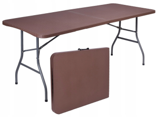 Záhradný stôl, stolík - Rattan Catering Table Skladovanie v kufri - 180
