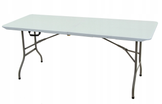 Balkonový, terasový stôl - Stravovací stôl zložený kufrom 180x70cm 120 kg