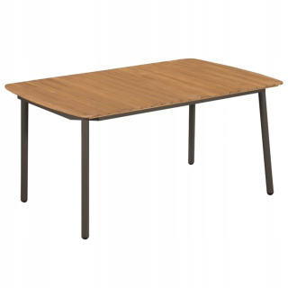 Záhradný stôl, stolík - Záhradný stôl 150x90x72cm Solid Acacia a S
