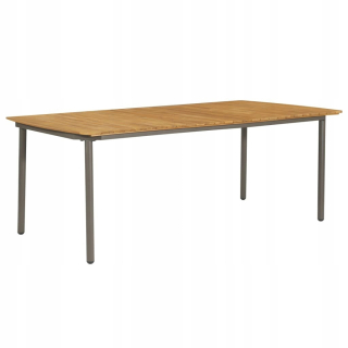Záhradný stôl, stolík - Záhradná tabuľka 200x100x72cm Solid Acacia Wood I