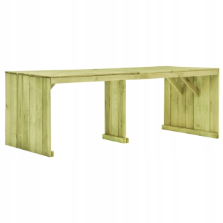 Záhradný stôl, stolík - Záhradná tabuľka 220x101.5x80cm impregnovaná borovica