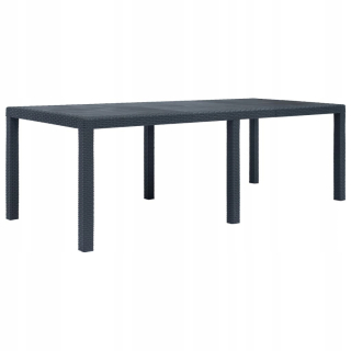 Záhradný stôl, stolík - Záhradná tabuľka 220x90x72cm plast, antracit