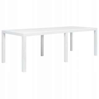 Záhradný stôl, stolík - Záhradná tabuľka 220x90x72cm plast, biela