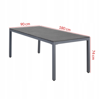 Záhradný stôl, stolík - Záhradná tabuľka WPC Terrace 180 cm
