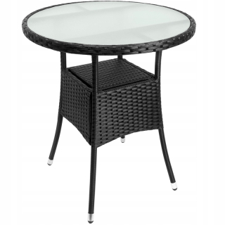 Záhradný stôl, stolík - Okrúhly stolík Polirattan Garden Terrace 60 cm