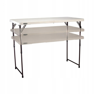 Záhradný stôl, stolík - Zložená tabuľka v polovici 122 cm životnosť