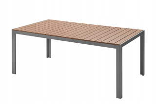 Záhradný stôl, stolík - Skladací stôl so sieťou, 120x60x72 cm, oceľ,