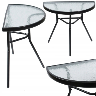Záhradný stôl, stolík - Table na balkón so záhradným stolom na balkónovej terase