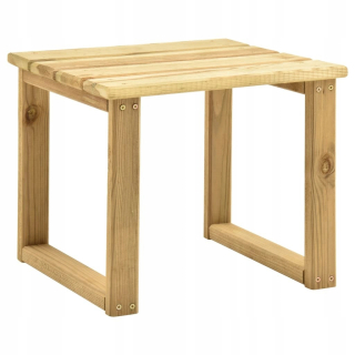 Záhradný stôl, stolík - Stôl pre slnečné lôžko 30x30x26cm borovicové drevo