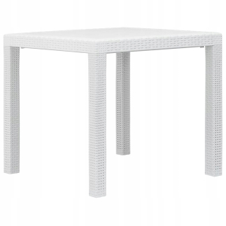 Záhradný stôl, stolík - Záhradná tabuľka 79x79x72cm plast s výskytom splátok