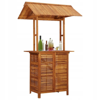 Záhradný stôl, stolík - Záhradný stôl so strechou, 122x106x217cm drevo a