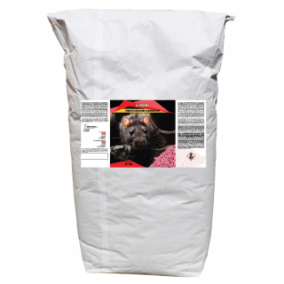 SILNÉ granule pre MYŠI POKRKANY bromadiolon 25kg