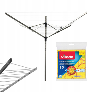 Záhradný sušiak na prádlo - Pranenie so sušičkou záhrady 50 m 180 cm promis + Vileda