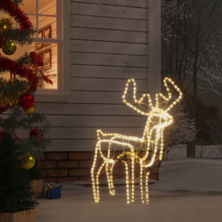 Vianočný sob 192 LED, teplá biela