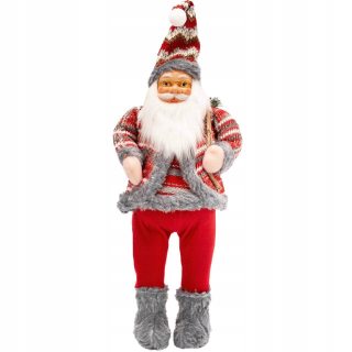 Vianočná dekorácia Santa Clausa veľký darček 62 cm