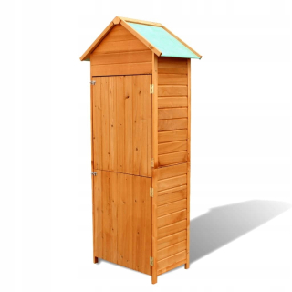 Záhradný box- Hnedá záhradná šatníka, 79x49x190cm