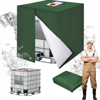 Kryt na záhradný nábytok - TESNÝ KRYT PLACHTY PRE NÁDRŽ NA DAŽĎ MAUZER 1000L 116x120x100